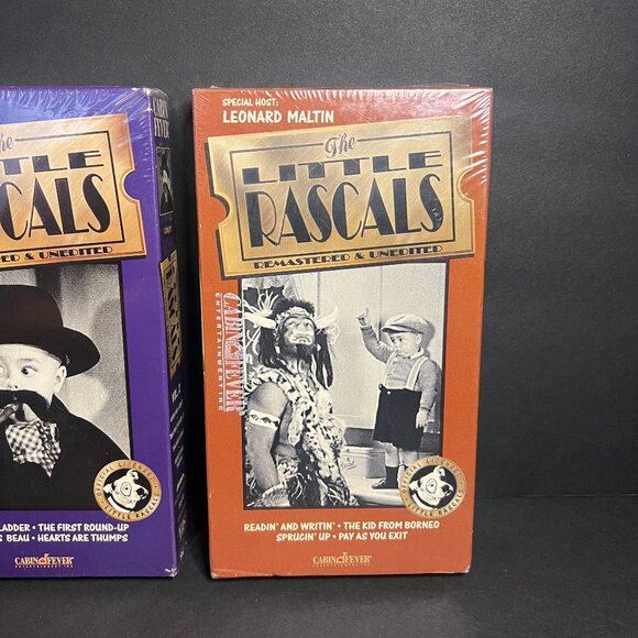 Set of 2 SEALED 1994 VHS The Little Rascals Vol 2 and 4 Remastered & Unedited - Picture 3 of 7